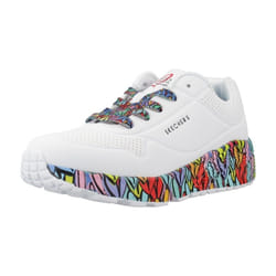 Scarpe bambini Skechers UNO LITESUBTLE LOVE Bianco - 29
