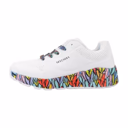 Scarpe bambini Skechers UNO LITESUBTLE LOVE Bianco - 29 - Vista aggiuntiva 2