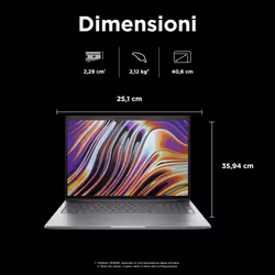 HP ZBook Power G11 Intel Core Ultra 7 155H 16" WQXGA 32 GB 1 TB SSD NVIDIA Quadro RTX 3000 Win11 Pro Grigio - Vista aggiuntiva 5