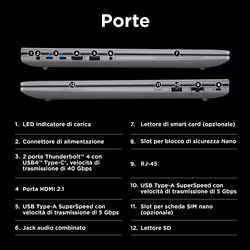 HP ZBook Power G11 Intel Core Ultra 7 155H 16" 32 GB 1 TB SSD NVIDIA RTX A500 Win11 Pro Grigio - Vista aggiuntiva 4