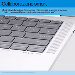 HP Elite x360 1040 G11 Intel Core Ultra 7 155H 14" Touch 16 GB LP512 GB SSD Win11 Pro Argento - Vista aggiuntiva 8