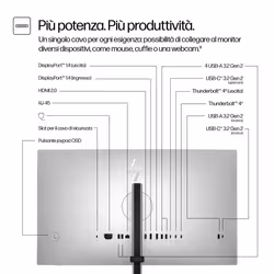 HP Series 7 Pro Monitor serie 7 Pro QHD Thunderbolt 4 da 27'' - 727pu - Vista aggiuntiva 6
