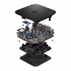 HP USB-C 100W G6 Dock Cablato USB 3.2 Gen 2 (3.1 Gen 2) Type-C Nero - Vista aggiuntiva 7