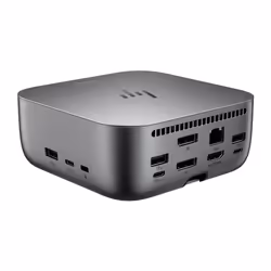 HP Dock Thunderbolt 4 Ultra 180 W G6, Cablato, Thunderbolt 4, 180 W, 10,100,1000,2500 Mbit/s, Grigio, 8K Ultra HD
