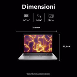 HP ZBook Fury 16 G11 i7-14700HX 16" 32 GB 1 TB SSD NVIDIA RTX A1000 Win11 Pro Argento - Vista aggiuntiva 5