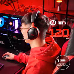 HyperX Cloud III S Wireless – Gaming Headset (Nero-Rosso) - Vista aggiuntiva 4