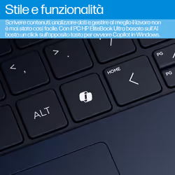 HP EliteBook Ultra G1q Qualcomm Snapdragon X1E-78-100 14" Touch 2.2K 16 GB 1 TB SSD Win11 Pro Blu - Vista aggiuntiva 5