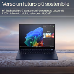 HP EliteBook Ultra G1q Qualcomm Snapdragon X1E-78-100 14" Touch 2.2K 16 GB 1 TB SSD Win11 Pro Blu - Vista aggiuntiva 7