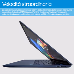 HP EliteBook Ultra G1q Qualcomm Snapdragon X1E-78-100 14" Touch 2.2K 16 GB 1 TB SSD Win11 Pro Blu - Vista aggiuntiva 8