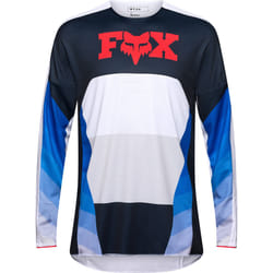 FOX 360 Fade Maglia da motocross, bianco-blu, dimensione L per uomo