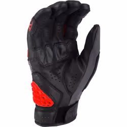 Klim Baja S4 2025 perforated Mesh Leather/Textile Enduro Motorcycle Gloves Guanti da moto enduro in pelle/tessuto a rete traforata, nero-rosso, dimensione XL per uomo - Vista aggiuntiva 3