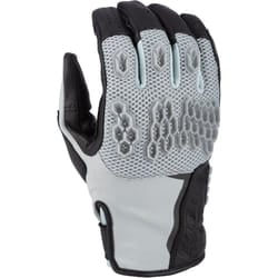 Klim Baja S4 2025 perforated Mesh Leather/Textile Enduro Motorcycle Gloves Guanti da moto enduro in pelle/tessuto a rete traforata, nero-grigio, dimensione M per uomo
