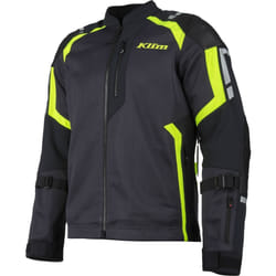 Klim Induction Pro 2025 Giacca in pelle / tessuto in rete da moto traforata, nero-giallo, dimensione XL per uomo
