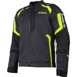 Klim Induction Pro 2025 Giacca in pelle / tessuto in rete da moto traforata, nero-giallo, dimensione 3XL per uomo