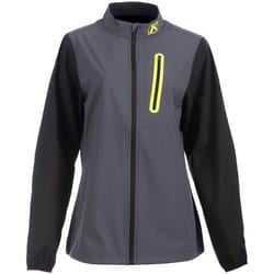 Klim Zephyr Wind Ladies Giacca tessile da moto, nero-grigio, dimensione S per donne