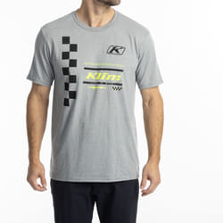 Klim Checkered Flag Tri-Blend Maglietta, nero-grigio, dimensione 3XL per uomo