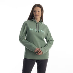 Klim Petrol Felpa con cappuccio da donna, verde, dimensione S per donne