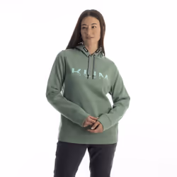 Klim Petrol Felpa con cappuccio da donna, verde, dimensione S per donne - Vista aggiuntiva 2