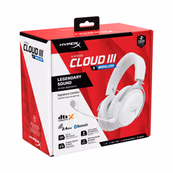 HyperX Cloud III S - Wireless Gaming Headset (Bianco) - Vista aggiuntiva 2
