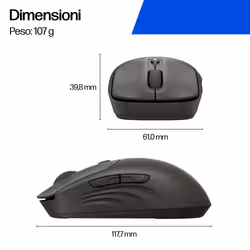 HP 405 Quiet Wireless Mouse - Vista aggiuntiva 5