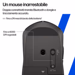 HP 405 Quiet Wireless Mouse - Vista aggiuntiva 8