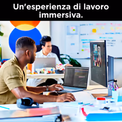 HP ZBook Studio 16 G11 Intel Core Ultra 9 185H 16" WQUXGA 32 GB 1 TB SSD GeForce RTX 4070 Win11 Pro Argento - Vista aggiuntiva 7