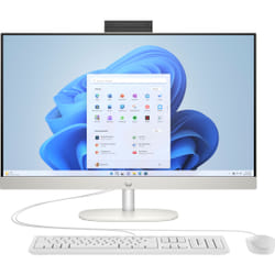 HP 27-cr0048nl Intel® Core™ i5 i5-1335U 68,6 cm (27") 1920 x 1080 Pixel PC All-in-one 16 GB DDR4-SDRAM 512 GB SSD Windows 11 Home Wi-Fi 6 (802.11ax) Bianco