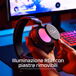 HyperX Cloud Flight 2 – Cuffie da gaming wireless (Nero) - Vista aggiuntiva 4
