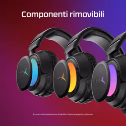 HyperX Cloud Flight 2 – Cuffie da gaming wireless (Nero) - Vista aggiuntiva 6