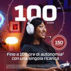 HyperX Cloud Flight 2 – Cuffie da gaming wireless (bianco) - Vista aggiuntiva 3