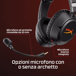 HyperX Cloud Flight 2 – Cuffie da gaming wireless (bianco) - Vista aggiuntiva 4