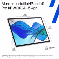 HP Series 5 Pro Monitor portatile Serie 5 Pro 14’’ WQXGA – 514pn - Vista aggiuntiva 8