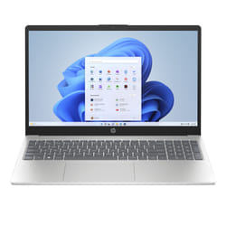 HP 15-fd0034nl Intel® N N100 Computer portatile 39,6 cm (15.6") HD 4 GB DDR4-SDRAM eUFS Wi-Fi 6 (802.11ax) Windows 11 Home in S mode Argento