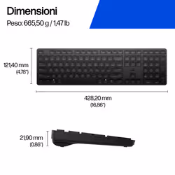 HP Tastiera 495K multi-dispositivo e dual-mode - Vista aggiuntiva 4