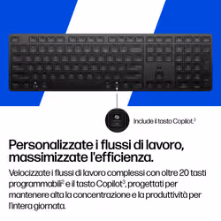 HP Tastiera 495K multi-dispositivo e dual-mode - Vista aggiuntiva 6