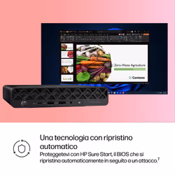 HP EliteDesk 8 Mini G1i Intel Core Ultra 5 235 32 GB DDR5-SDRAM 512 GB SSD Windows 11 Pro Mini PC AI PC Nero - Vista aggiuntiva 8