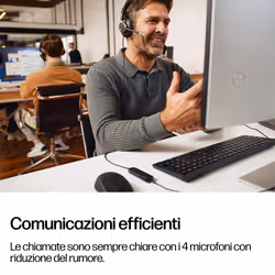 HP Poly Cuffie cablate stereo Mission 825 USB - Vista aggiuntiva 5