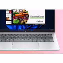 HP EliteBook 8 G1a Wolf Pro Security Edition AMD Ryzen AI 5 230 Computer portatile 35,6 cm (14") WUXGA 16 GB DDR5-SDRAM 512 GB SSD Wi-Fi 6E (802.11ax) Windows 11 Pro AI PC Argento - Vista aggiuntiva 4