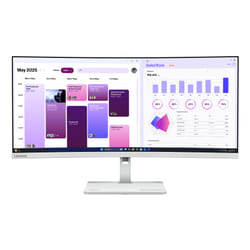 Lenovo L34W-4C Monitor 34 pollici UWQHD VA 120 Hz 6 ms curvo 21:9 Grigio
