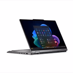 Lenovo ThinkPad X1 2-in-1 Gen 11 Aura Edition Copilot+ PC Intel Core Ultra 7 355 Ibrido (2 in 1) 35,6 cm (14") Touch screen 2.8K 32 GB LPDDR5x-SDRAM 1 TB SSD Wi-Fi 7 (802.11be) Windows 11 Pro Grigio Italiano - Vista aggiuntiva 2