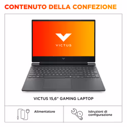 HP C79GNEA laptop Intel Core 7 240H Computer portatile 39,6 cm (15.6") Full HD 24 GB DDR5-SDRAM 1 TB SSD NVIDIA GeForce RTX 5060 Wi-Fi 6 (802.11ax) Windows 11 Home Nero - Vista aggiuntiva 4