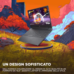 HP C79GNEA laptop Intel Core 7 240H Computer portatile 39,6 cm (15.6") Full HD 24 GB DDR5-SDRAM 1 TB SSD NVIDIA GeForce RTX 5060 Wi-Fi 6 (802.11ax) Windows 11 Home Nero - Vista aggiuntiva 6