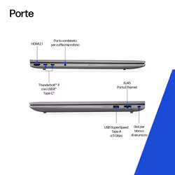 HP ZBook 8 G1i Wolf Pro Security Edition Intel Core Ultra 7 255H Workstation mobile 35,6 cm (14") WUXGA 32 GB DDR5-SDRAM 1 TB SSD NVIDIA RTX 500 Ada Wi-Fi 7 (802.11be) Windows 11 Pro AI PC, AI Workstation Argento - Vista aggiuntiva 4