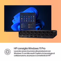 HP ProDesk 4 G1i AI PC Intel Core Ultra 7 265T 24 GB DDR5-SDRAM 1 TB SSD Windows 11 Pro Mini PC Nero - Vista aggiuntiva 6