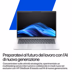 HP EliteBook 8 G1i 14 inch Notebook Next Gen AI PC Wolf Pro Security Edition Intel Core Ultra 5 226V Computer portatile 35,6 cm (14") WUXGA 16 GB LPDDR5x-SDRAM Wi-Fi 7 (802.11be) Windows 11 Pro - Vista aggiuntiva 5