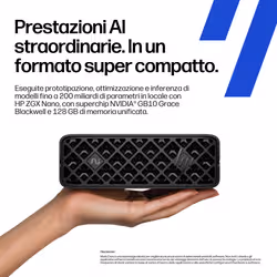HP ZGX Nano G1n AI Station 128 GB LPDDR5x-SDRAM Linux Mini PC AI Workstation, AI PC - Vista aggiuntiva 5