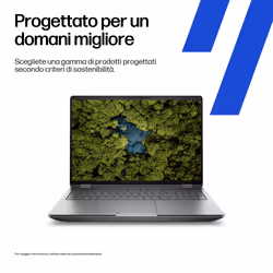 HP ZBook Fury G1i Wolf Pro Security Edition Intel Core Ultra 7 255HX Workstation mobile 40,6 cm (16") 2.5K 32 GB DDR5-SDRAM 1 TB SSD NVIDIA RTX PRO 3000 Blackwell Wi-Fi 7 (802.11be) Windows 11 Pro AI Workstation, AI PC Argento - Vista aggiuntiva 6