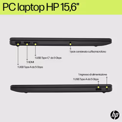 HP Laptop 15-fd0135nl Intel Core 5 120U 39,6 cm (15.6") Full HD 16 GB DDR5-SDRAM 512 GB SSD Wi-Fi 6 (802.11ax) Windows 11 Home Argento - Vista aggiuntiva 4