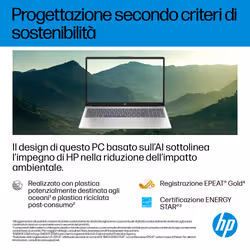 HP Laptop AI 15-fd2009nl Intel Core Ultra 7 255U 39,6 cm (15.6") Full HD 16 GB DDR5-SDRAM 1 TB SSD Wi-Fi 6 (802.11ax) Windows 11 Home AI PC Argento - Vista aggiuntiva 8