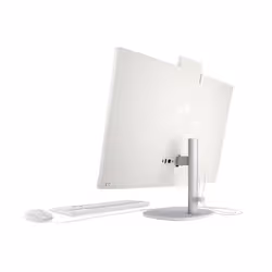 HP 27 inch All-in-One 27-cr1013nl PC Intel Core Ultra 5 125U 68,6 cm (27") 1920 x 1080 Pixel 16 GB DDR5-SDRAM 512 GB SSD Windows 11 Home Wi-Fi 6 (802.11ax) AI PC Bianco - Vista aggiuntiva 3